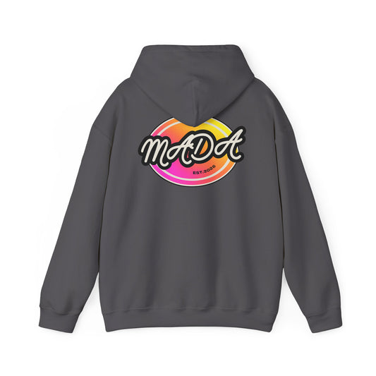 Neon Drift Charcoal Hoodie