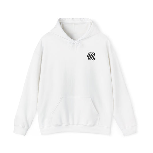 Neon Drift White Hoodie